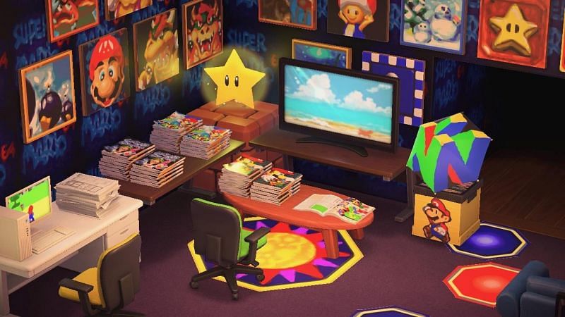 The Redditor created an entire room dedicated to Mario (Image via u/NintendoPlanet)