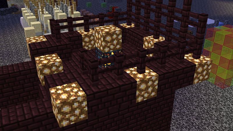 A disabled blaze spawner found in a nether fortress (Image via minecraft.fandom)