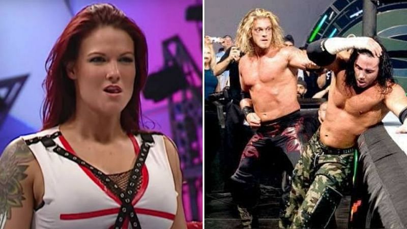 Lita was involved in a love triangle with Edge and Matt Hardy