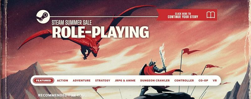 Top 5 Role-playing game deals of Steam Summer Sale 2021 (Image by Steam)