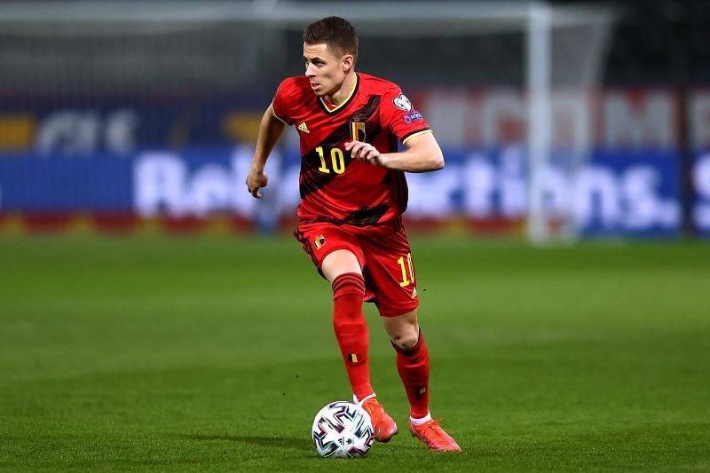Thorgan Hazard opened the scoring for Belgium