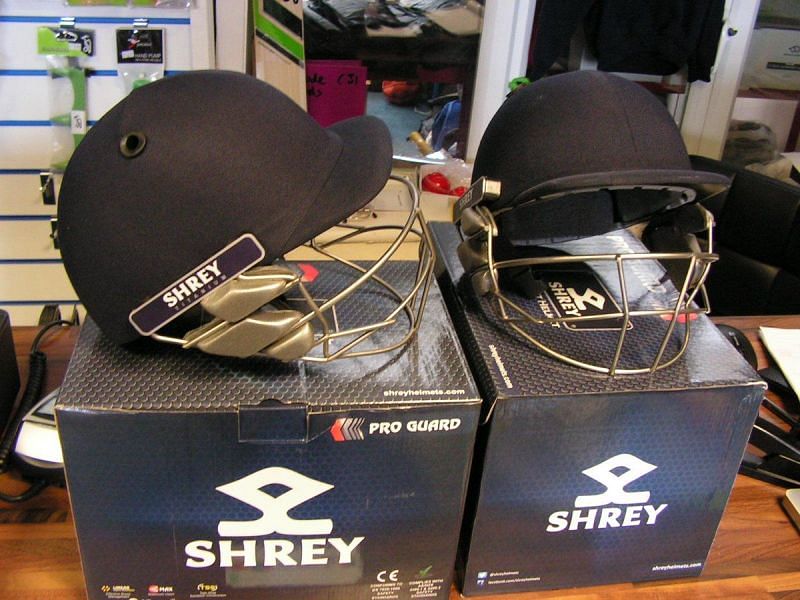 Shrey Sports helmets are broadly classified into three categories - mild steel, stainless steel and titanium [Credits: Twitter]