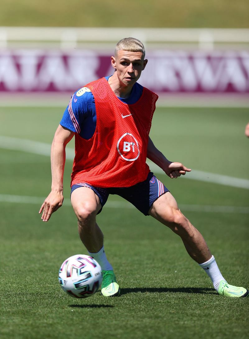 Phil Foden snapped at the England Training Camp for Euro 2020