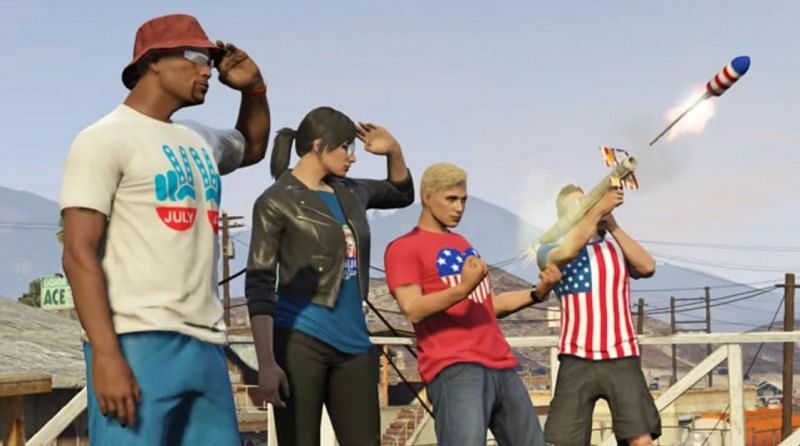 The Firework Launcher is a good example of a disappointing weapon in GTA Online (Image via Rockstar Games)