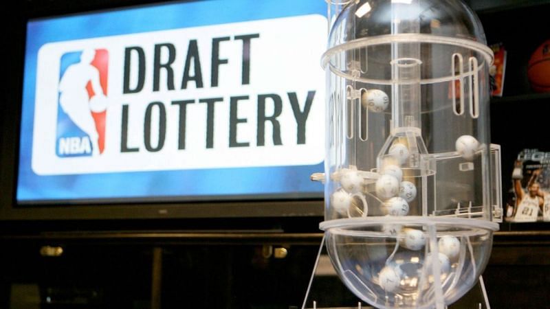 The NBA Draft Lottery machine