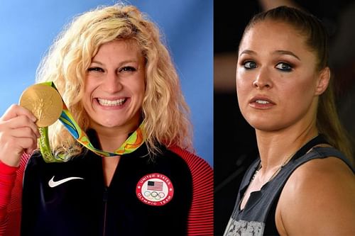 Kayla Harrison (left) compared to Ronda Rousey (right) over PFL 6 win