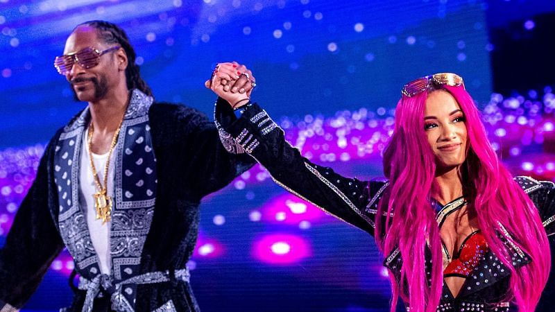 Snoop Dogg and Sasha Banks