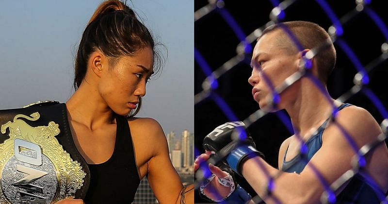 Angela Lee [Credits: @ONEChampionshipon Twitter] and Rose Namajunas