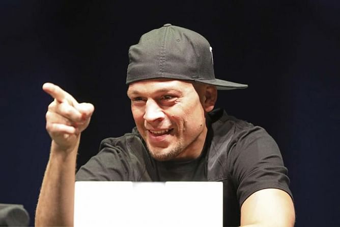 Watch: Nate Diaz smokes marijuana and steals the show at the UFC 263 press conference
