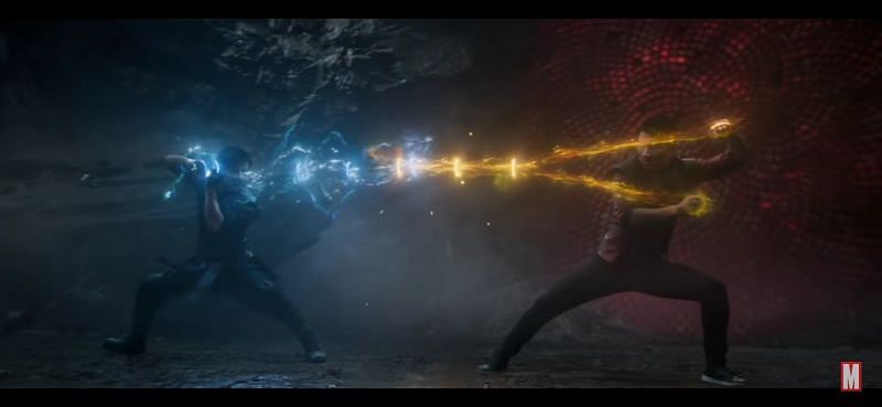 &#039;Shang-Chi&#039; in the trailer. Image via: Marvel Studios/ Disney