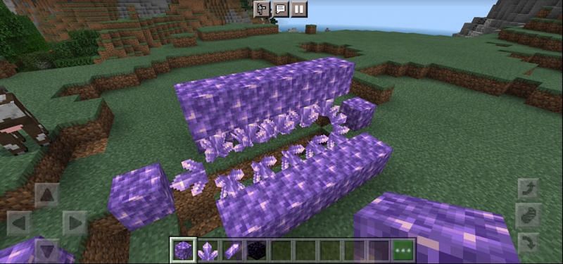 Make amethyst float (Image via Minecraft)