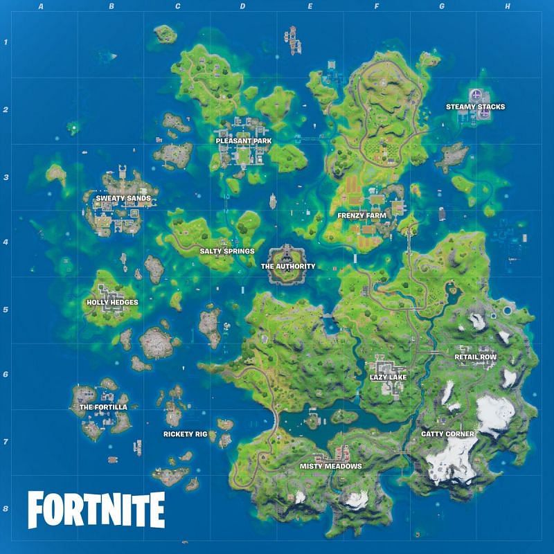 Fortnite&#039;s flooded map. Image via The Verge