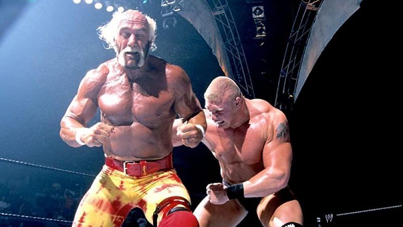 Hulk Hogan never defeated Brock Lesnar