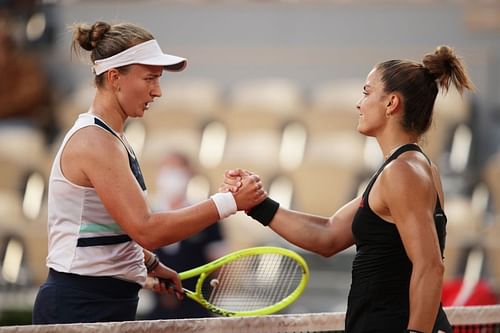 Barbora Krejcikova and Maria Sakkari