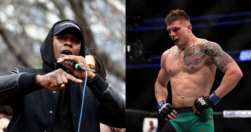 Israel Adesanya (left) and Marvin Vettori (right)