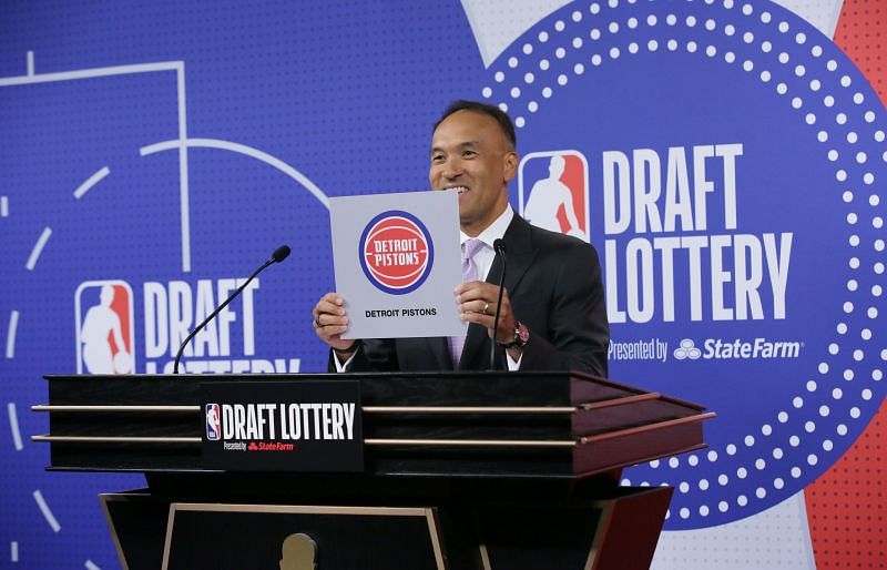 Deputy Commissioner Mark Tatum reveals the winner of the 2021 NBA Draft Lottery