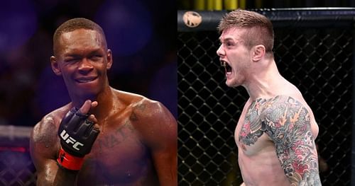 Israel Adesanya (left) and Marvin Vettori (right)