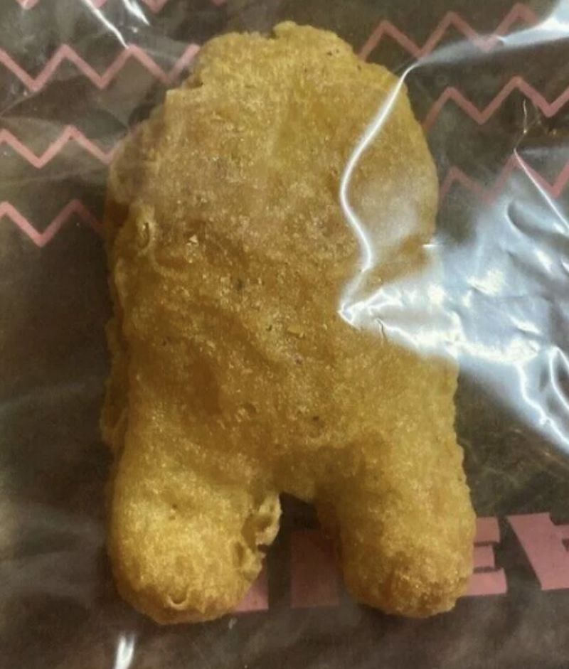 Chicken Nugget that looks like Among Us character breaks the internet (Image via Google)