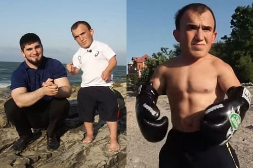 Asxab Tamaev with Hasbulla Magomedov's potential opponent