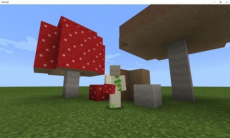 Minecraft mushroom blocks. Image via Sportskeeda