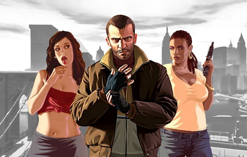GTA 4&#039;s Lola Del Rio, Niko Bellic, and Elizabeta Torres (Image via Rockstar Games)