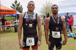 Watch: Nate Diaz competes in a triathlon in preparation for UFC 263 showdown against Leon Edwards