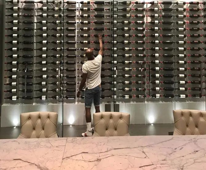 Wine Cellar in Floyd Mayweather&#039;s house