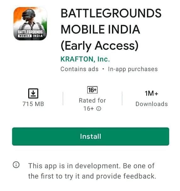 Players can install the Early Access version of BGMI on Google Play Store