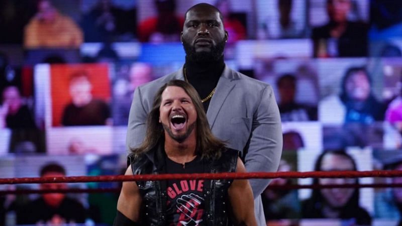 AJ Styles and Omos do not think much of R-K-Bro