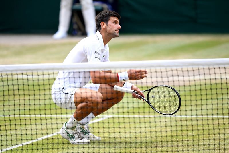 Novak Djokovic at Wimbledon 2019
