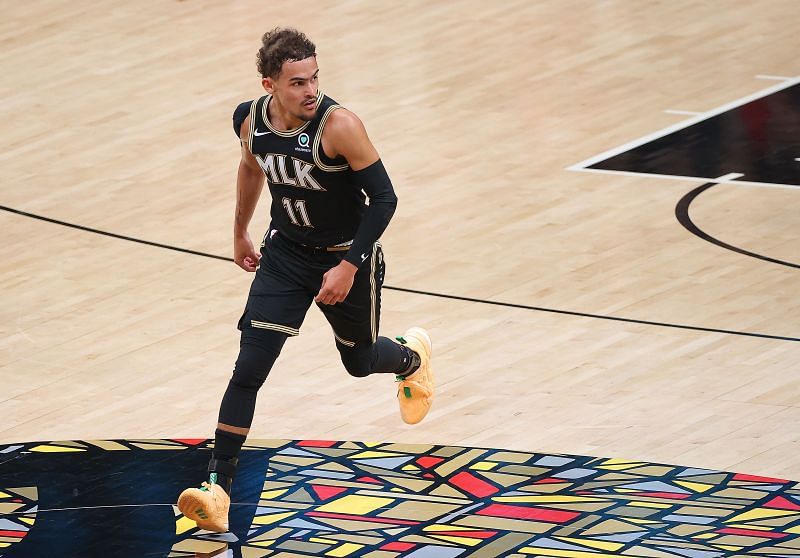 Trae Young with the Atlanta Hawks