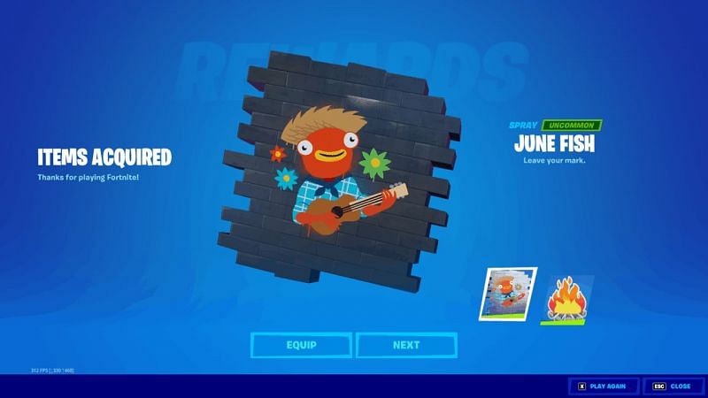 How Toget The Free Spray Redeem Code Fortnite Fortnite Redeem Code How To Redeem Free Fish Spray In June