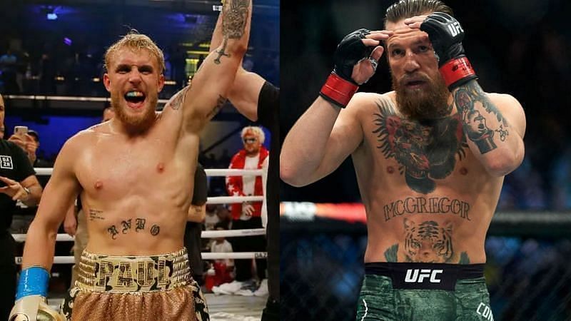 Jake Paul (left) and Conor McGregor (right)