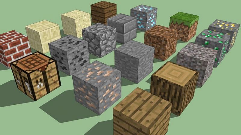 Top 5 most common blocks in Minecraft