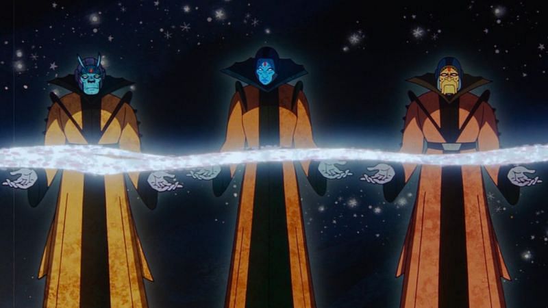Timekeepers from Loki Episode 1 TVA explainer clip. Image via: Disney Plus / Marvel.
