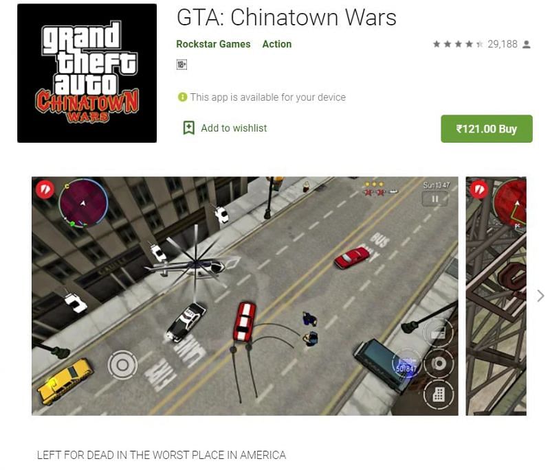 gta chinatown wars cheats for android