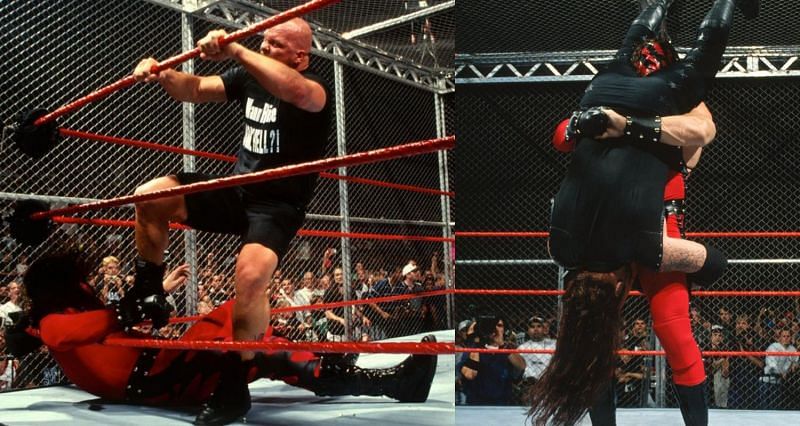 Stone Cold and Kane; The Undertaker and Kane