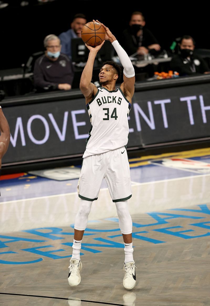 Giannis Antetokounmpo of the Milwaukee Bucks