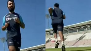 WTC final: [Watch] Cheteshwar Pujara warms up at the Ageas Bowl