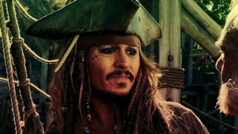 Johnny Depp as Captain Jack Sparrow in the &ldquo;Pirates of the Carribean&rdquo; series (Image via Disney)