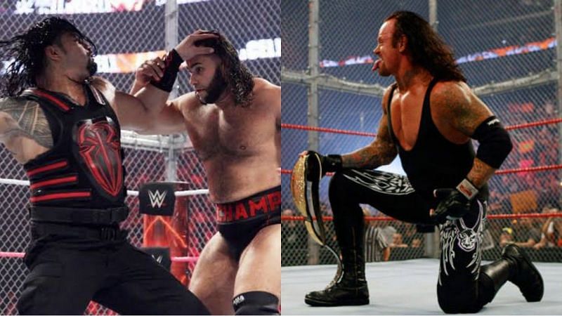 WWE के स्टार्स रोमन रेंस, रुसेव और द अंडरटेकर
