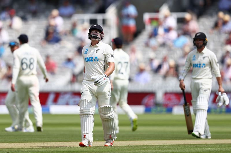 New Zealand suffered a middle-order collapse in the first innings of the Lord&#039;s Test