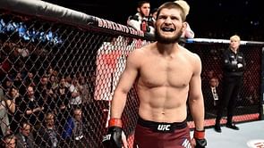 Watch: Khabib Nurmagomedov emulates El Fenomeno Ronaldo as he rounds the keeper and scores