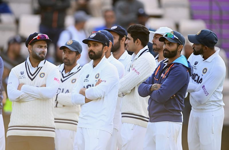 Team India after losing yet another ICC final. Pic: Getty Images