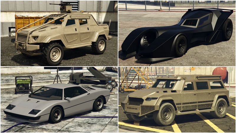 Some of the best vehicles for doing heists in GTA Online (Images via GTA Wiki)