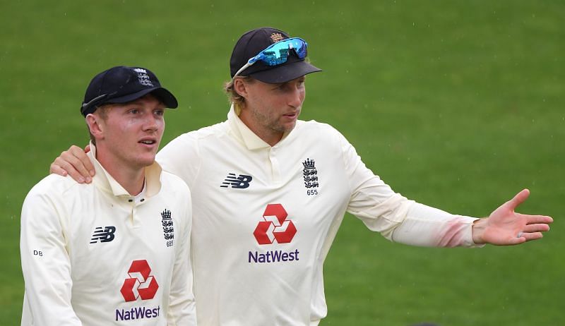 Dom Bess (L) with Joe Root (Credit: Getty Images)