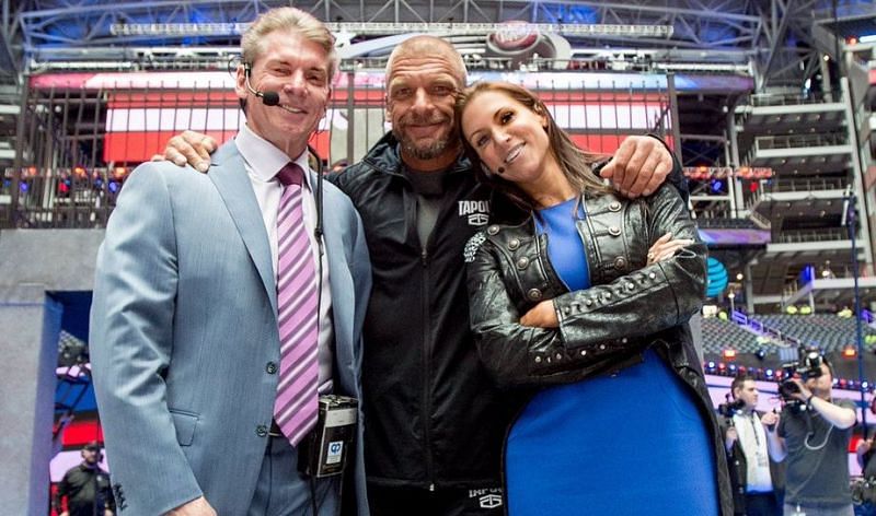 Vince McMahon, Triple H, and Stephanie McMahon