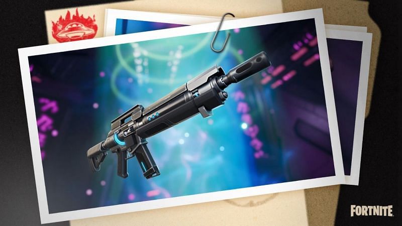 Dr. Slone has the mythic pulse rifle in Fortnite Season 7 (Image via Epic Games Store)