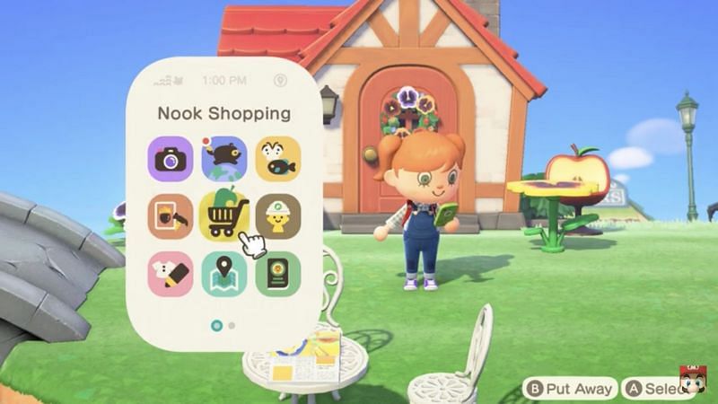 Nook Phone in Animal Crossing: New Horizons (Image via IGN)