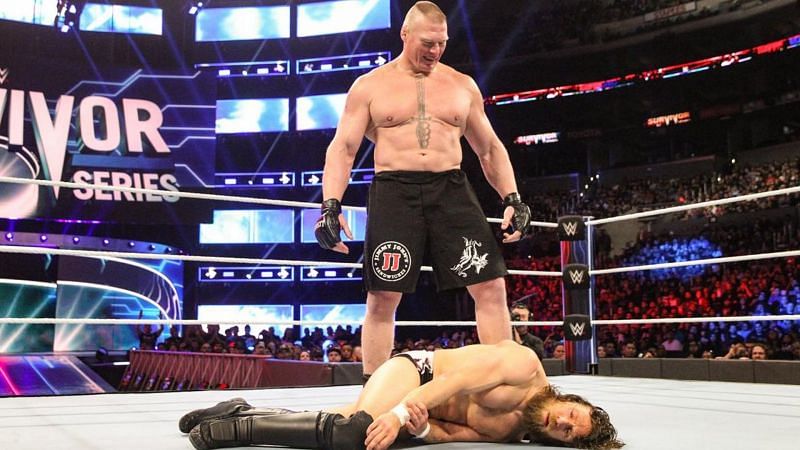 RAW&#039;s Universal Champion Brock Lesnar faced off against SmackDown&#039;s WWE Champion Daniel Bryan at Survivor Series 2018
